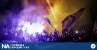 Impresionante banderazo de los hinchas de Racing previo al duelo ante Vélez por Copa Libertadores