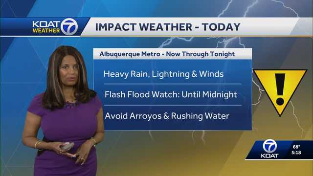 New Mexico forecast: Heavy rain brings flood watch through Friday