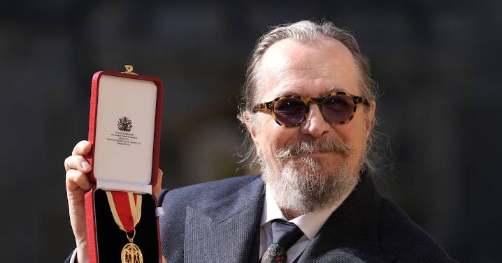 Gary Oldman Knighted by Prince William for Services to Drama
