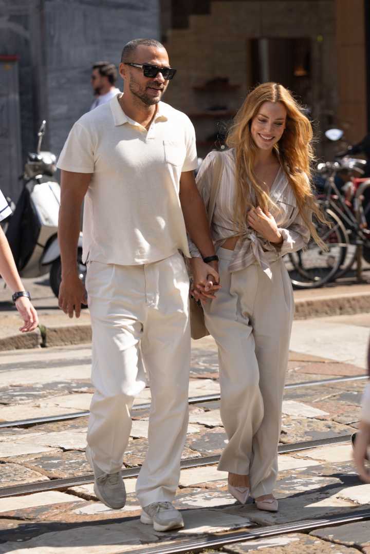 Jesse Williams Holds Hands With 'Hotel Costiera' Costar Alejandra Onieva