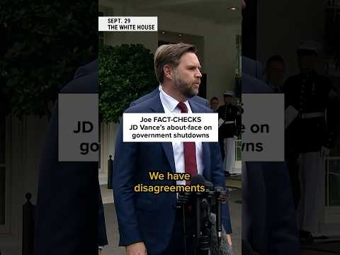 Joe fact-checks JD Vance’s about-face on government shutdowns
