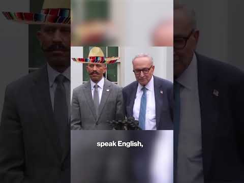 Trump mocks Chuck Schumer and Hakeem Jeffries in AI