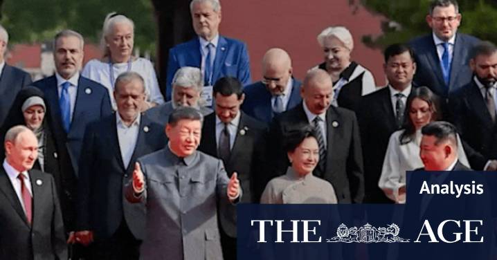 Daniel Andrews criticised for attending China’s military parade with Putin, Xi and friends