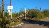 Una muerte, daños y cortes de luz por el fuerte temporal en varios puntos del país