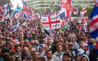 Más de 100 mil personas participan en protesta de la ultraderecha en Londres