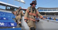 Community honors 9/11 first responders with memorial stair climb at Kroger Field