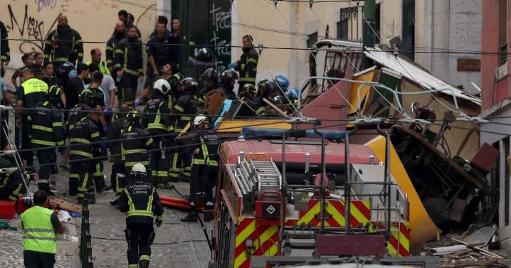 Lisbon crash horror as 15 killed after funicular carriage derails