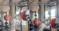 “No puedo parar de reír”: hombre graba su rutina en el gimnasio, pero olvida apagar el filtro de lobo