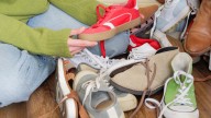 The Affordable Dollar Tree Solution For Keeping Shoe Clutter Tucked Away & Tidy