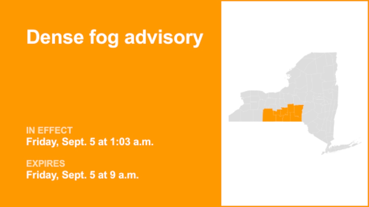 NY weather: Dense fog advisory in place for New York until Friday morning