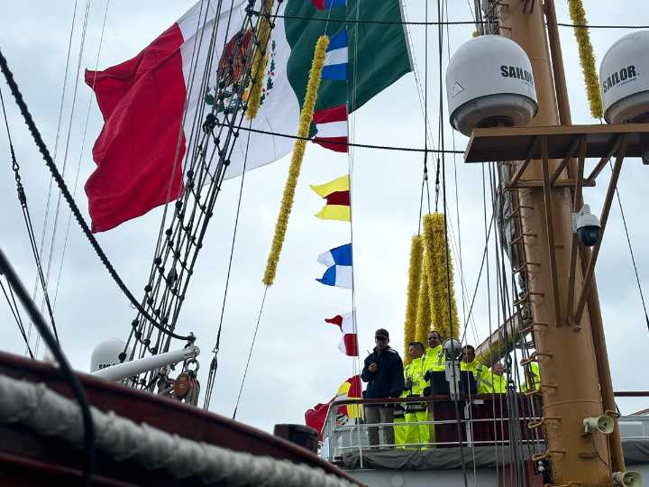 Buque Escuela Cuauhtémoc se alista para zarpar tras reparaciones en Nueva York