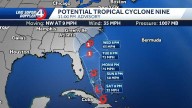 Latest track, spaghetti models for Potential Tropical Cyclone 9, Humberto