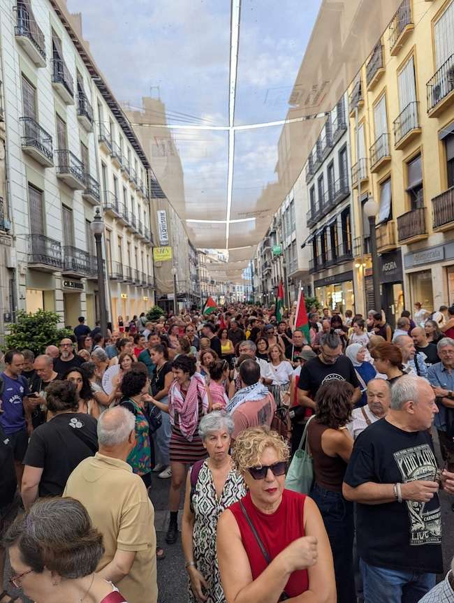 Granada clama contra el genocidio que sufre el pueblo palestino