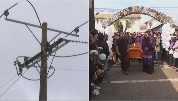 Así quedó la bandera que instalaban los hermanos que murieron electrocutados en La Araucanía