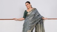 Vidya Balan Is Giving Us Lessons In How To Style Grey Saree With Oomph