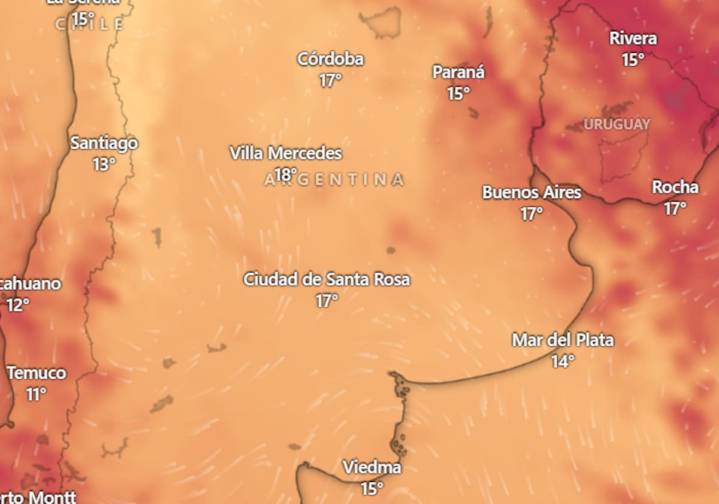 Pronóstico del tiempo. Hasta cuándo siguen el buen tiempo y temperaturas primaverales, según el SMN