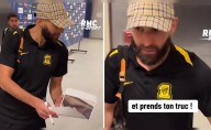 Karim Benzema enfurece y deja 'plantada' a periodista que intentó burlarse para hacer un 'trend': "Coge tu cosa (rotulador)"