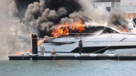 Hillarys Boat Harbour: Emergency services work to extinguish vessel ablaze