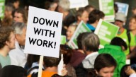 Socialists Gather On Labor Day To Protest Concept Of Labor