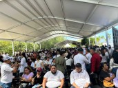 ‘Abarrotan’ el Malecón Tajamar para presenciar informe de Claudia Sheinbaum