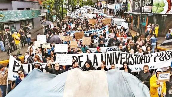 Posadas: se viene la tercera Marcha Federal Universitaria contra el veto a leyes clave