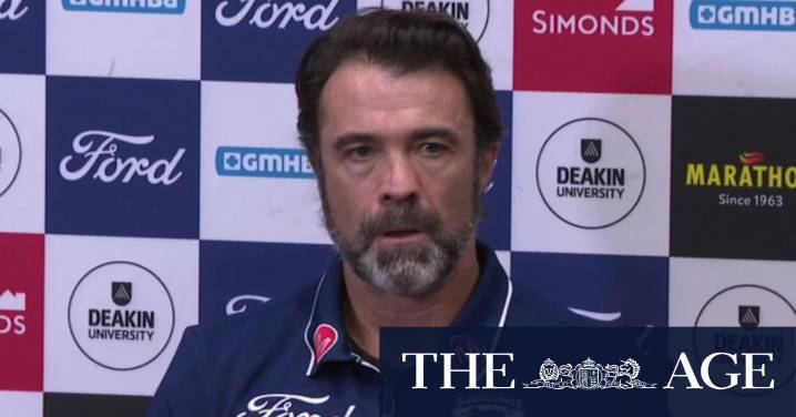 Geelong coach Chris Scott speaks following controversial week
