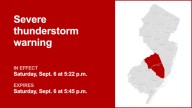 Update: Thunderstorms with damaging winds in Burlington County Saturday