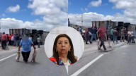 FGESLP investiga rapiña de cerdos tras volcadura de camión en la carretera Matehuala