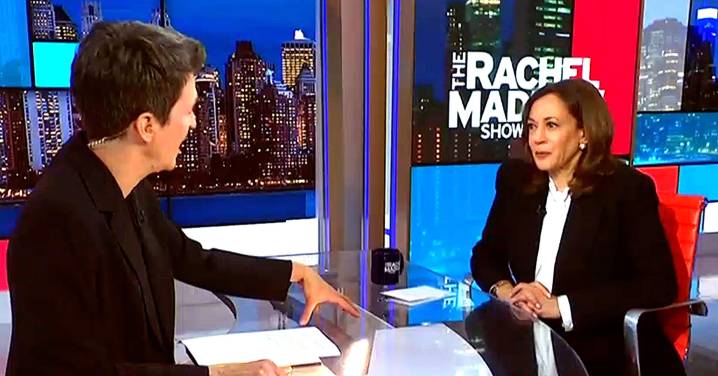 MSNBC’s Rachel Maddow Straight-Up Asks Kamala Harris: ‘Running Again In 2028?’