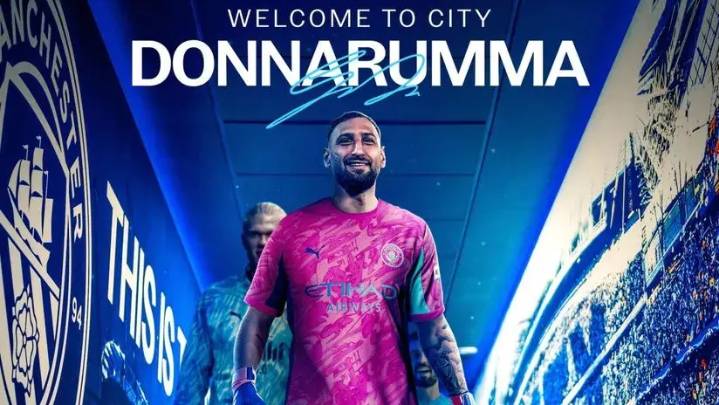 Su nueva casa: Donnarumma fichó por el Manchester City tras haber sido apartado por Luis Enrique del PSG