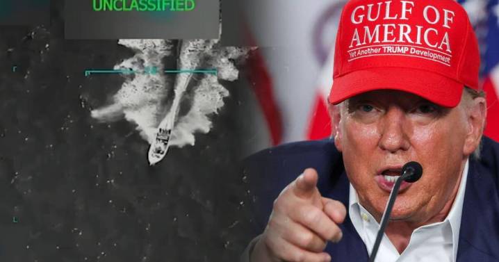 Revelan video del preciso momento en que EE. UU. ataca un barco con drogas que salió de Venezuela. "La eliminamos", dijo Donald Trump