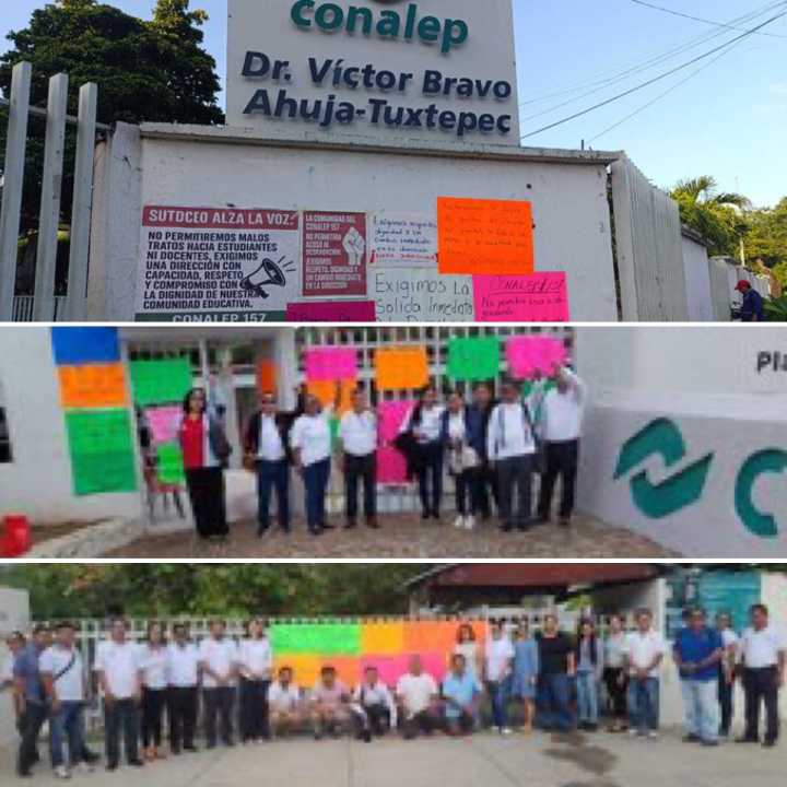 Paro en Conalep #Oaxaca: docentes exigen destitución de directivos y denuncian corrupción, hostigamiento e infraestructura deficiente