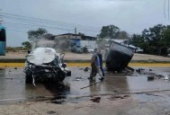Choque deja cinco turistas muertos y seis obreros heridos en Cancún, Quintana Roo