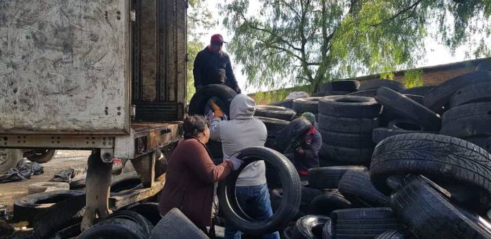 LA PAZ ENTREGA LLANTAS DE REUSO PARA SU RECICLADO