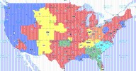 Titans at Broncos TV broadcast map for Week 1
