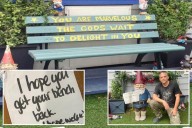 Exclusive | Beloved quirky ‘landmark’ bench swiped from outside NYC home