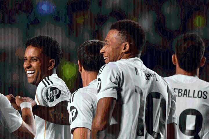 Real Madrid arrasa 0-5 al Kairat Almaty con un Mbappé imparable