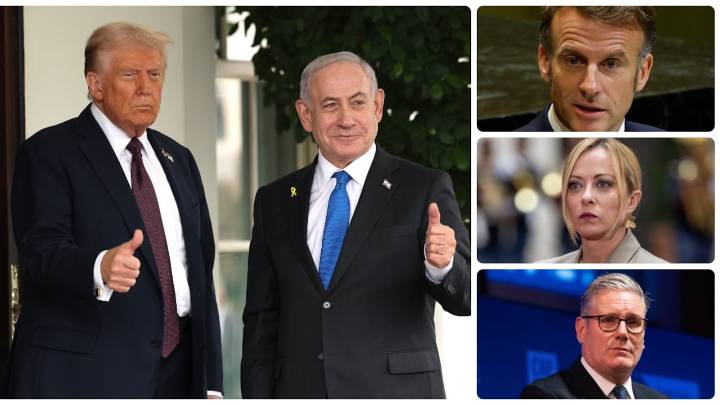 Países europeos muestran respaldo al plan de Trump para lograr la paz en Gaza