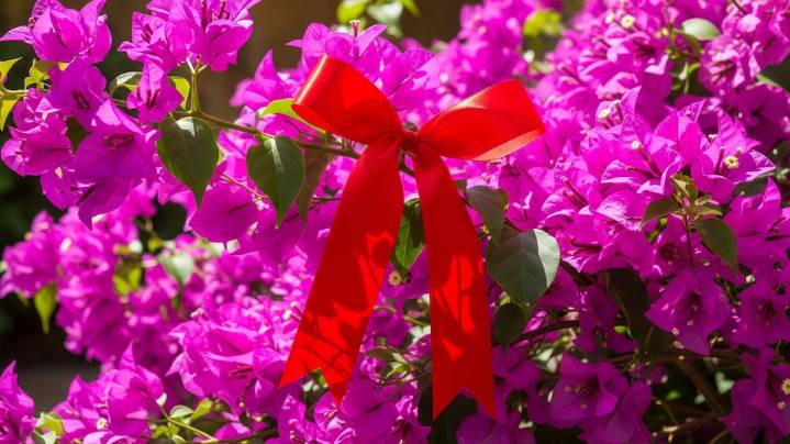 No es para decorar: para qué sirve atar una cinta roja a la Santa Rita
