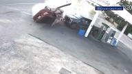 Must-see video: Man dodges rolling vehicle at gas station in Nebraska