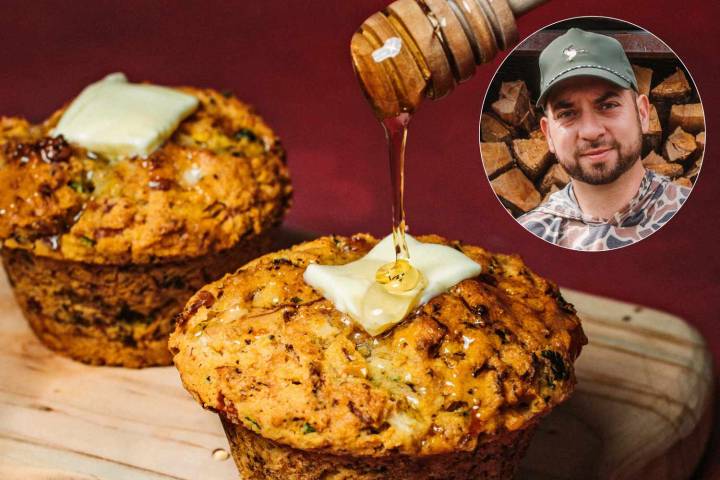 Receta de muffins de maíz de Brandon Hurtado
