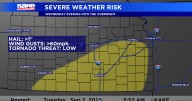 Severe storms possible on Wednesday