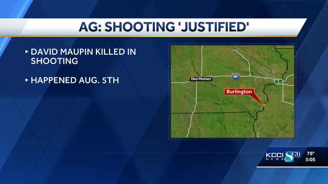 Iowa attorney general says fatal police shooting in southeast Iowa was justified