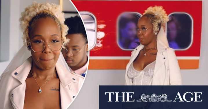 Bride Nicoletta shares her vows as she marries herself