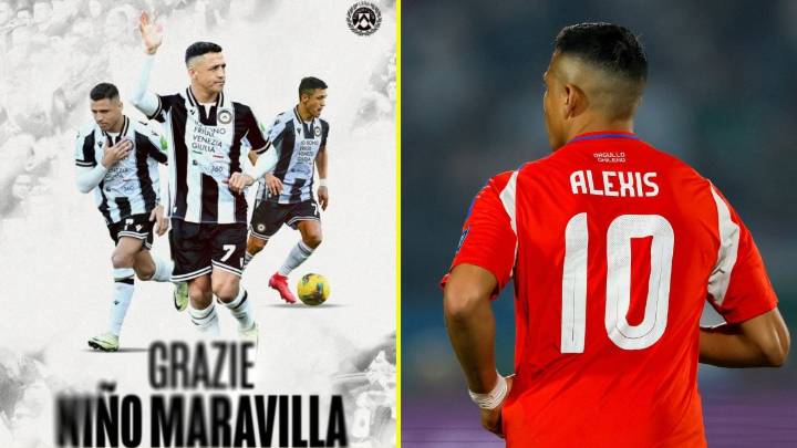"Siempre será nuestro Niño Maravilla": Udinese oficializa salida de Alexis y su llegada al Sevilla es inminente