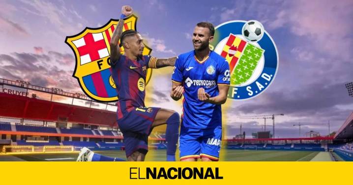 Barça - Getafe: horario y dónde ver por TV el partido de la 5.ª jornada de LaLiga EA Sports