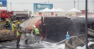 Sheinbaum lamenta la muerte de 3 personas tras explosión de pipa de gas