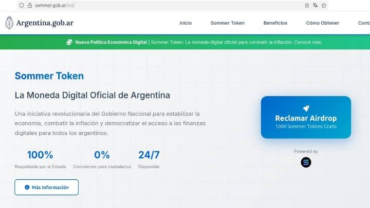 Una página oficial promociona una cripto: ¿se trata de un hackeo o de un nuevo caso $LIBRA?