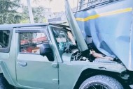 Speeding Thar Rams into SSB Bus and Truck in Srinagar’s Baghat