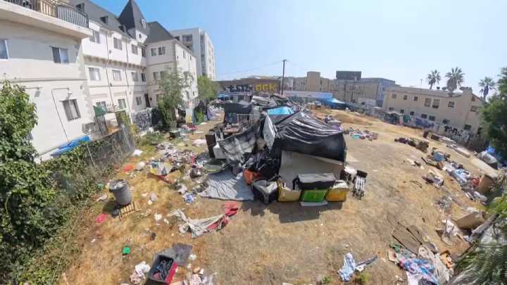 Homeless encampment on empty lot becomes ‘festering problem' in Koreatown